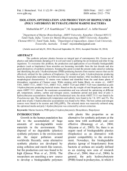 Full Text PDF - Pakistan Journal of Bio Technology