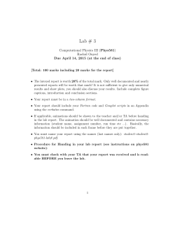 Lab # 3