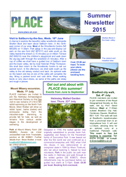 Summer newsletter 2015 - Place