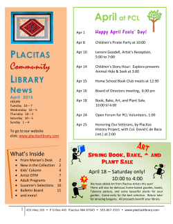 April Newsletter - Placitas Community Library