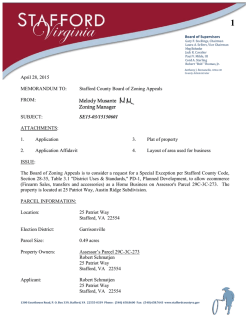 SE15-03/15150601 - Stafford County