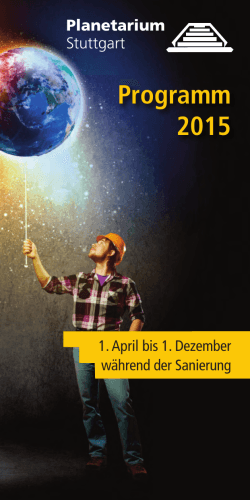 Programm als PDF - Planetarium Stuttgart