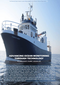 advancing ocean monitoring through technology