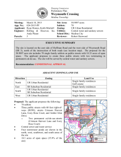 Weymouth Crossing - Medina County Department of Planning