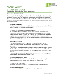 elysian valley q conditions update - Los Angeles Department of City