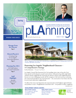 Spring 2015 - Los Angeles Department of City Planning