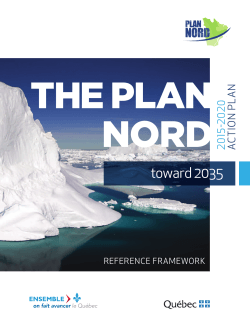 The Plan Nord toward 2035