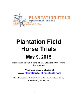Plantation Field Horse Trials
