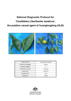 NDP 25 - National Plant Biosecurity Diagnostic Network