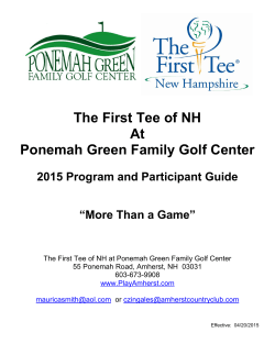 The First Tee of NH At Ponemah Green Family Golf Center