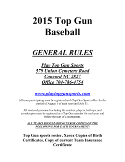 General Rules - Top Gun Sports