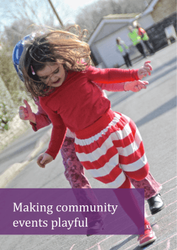 Making community events playful