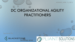 DC ORGANIZATIONAL AGILITY PRACTITIONERS