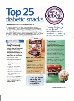 diabetic snacks