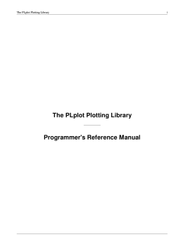 PDF form of documentation  - PLplot