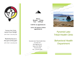 Pyramid Lake Tribal Health Clinic Behavioral Health Department