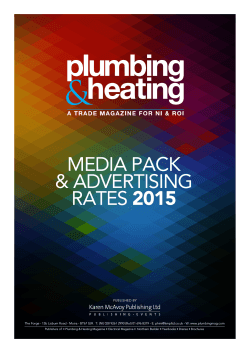 Media Pack & advertising rates 2015