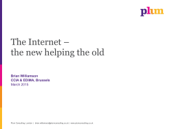 The Internet â the new helping the old