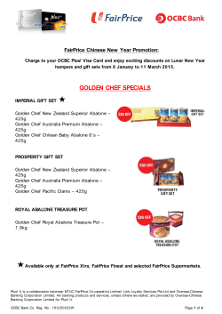 FairPrice Chinese New Year Promotion