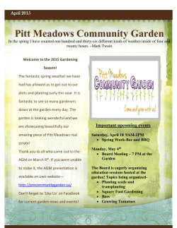 the PDF file - Pitt Meadows Community Garden