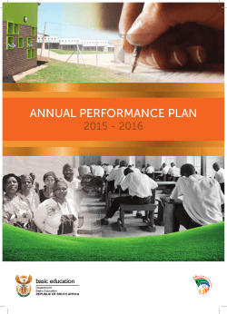 Annual Performance Plan 2015-2016