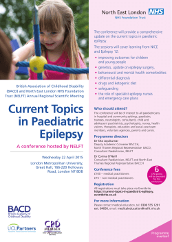 Current Topics in Paediatric Epilepsy Flyer and - Pmha