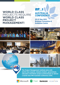 PMIAC Conference Brochure - PMI Australia Conference