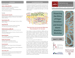 Dissecting the Ethics of Organ Donation: 2nd Annual Islamic