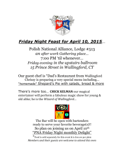Friday Night Feast for April 10, 2015â¦ Polish