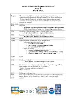 Agenda (final 5/1) - Climate Impacts Research Consortium