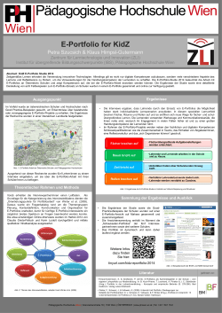 KidZ E-Portfolio Studie 2014 - Medienbildung â Lernen und Lehren
