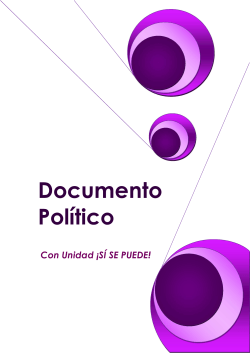 Consejo Ciudadano â Documento PolÃ­tico