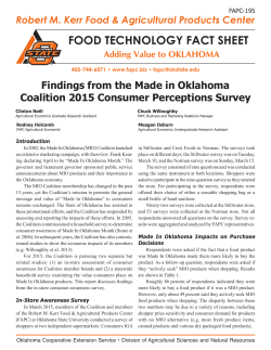 food technology fact sheet - OSU Fact Sheets