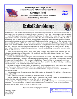 june er messagel - Port Orange Elks Lodge 2723
