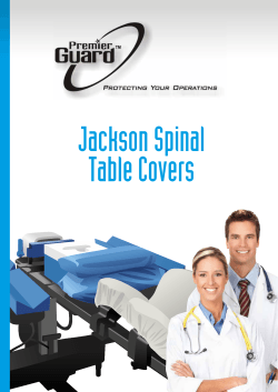 the Jackson Spinal Table Covers Brochure