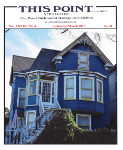 Feb/Mar 2015 - Point Richmond History Association