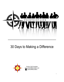 30 Days to Making a Difference