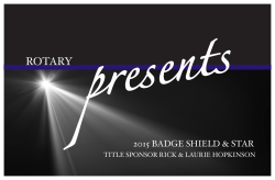 2015 BADGE SHIELD & STAR - Saskatoon Police Service