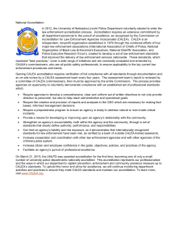 Department Accreditation - University Police