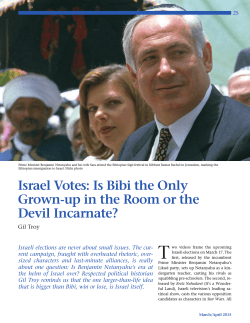 Israel Votes: Is Bibi the Only Grown-up in the