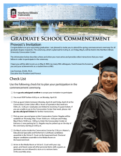 View printable invitation and commencement information