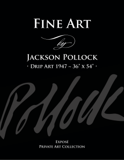 Fine Art - âAmerican Treasureâ Jackson Pollock Painting is Expected