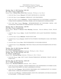 Preliminary Technical Program