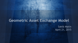 Geometric Asset Exchange Model