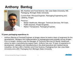 Anthony Bantug, Packaging Engineer.