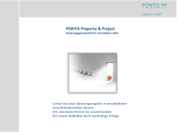 Referenzobjekte - Pontis Property & Project