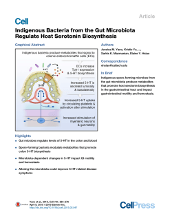 Indigenous Bacteria from the Gut Microbiota Regulate Host