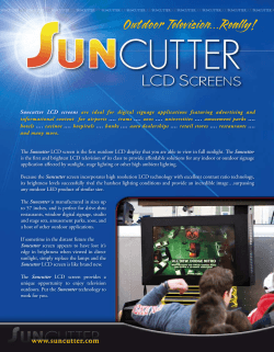 to view Suncutter LCD Brochure - Outdoor Video | Outdoor LCD