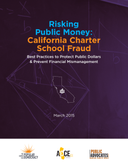 Risking Public Money: California Charter School Fraud