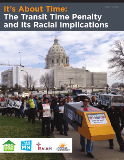 It`s About Time: The Transit Time Penalty and Its Racial Implications